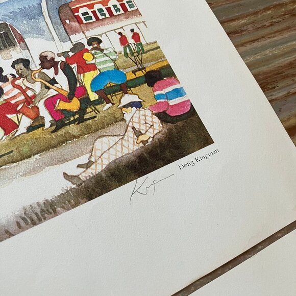 Dong Kingman Art Print Set of 5 US Cities Atlanta Mormon Temple Benihana 1979 - Picture 7 of 10